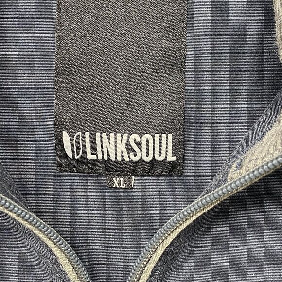 LinkSoul Pullover Mens Extra Large 1/4 Zip Blue Golf Lightweight Activewear V1 - Picture 4 of 11